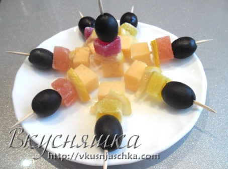 изображение Канапе на праздничный стол рецепты с фото из фруктов