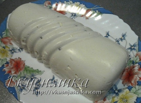 изображение Творожный торт без выпечки с желатином с печеньем