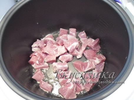 изображение Капуста тушеная с мясом в мультиварке рецепт с фото