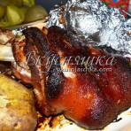 изображение Свиная рулька запеченная в духовке рецепт с фото