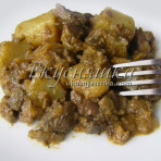 изображение Рецепт тушеная картошка с мясом в мультиварке с фото
