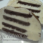 изображение Творожный торт без выпечки с желатином с печеньем