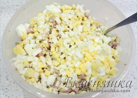 изображение Салат с плавленным сыром рецепт с фото